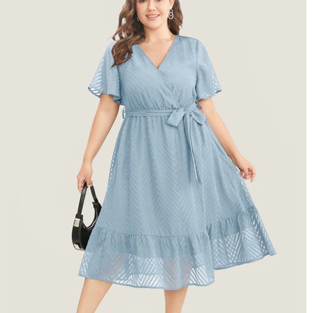 NWT Plus Size Bloomchic Baby Blue Dress